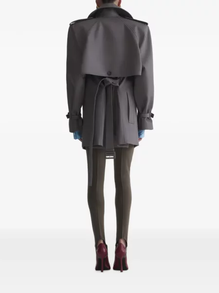 Scurt trenci Mugler gri