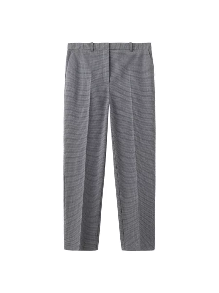 MANGO Pantaloni cu dungă NEWARM albastru deschis / gri negru