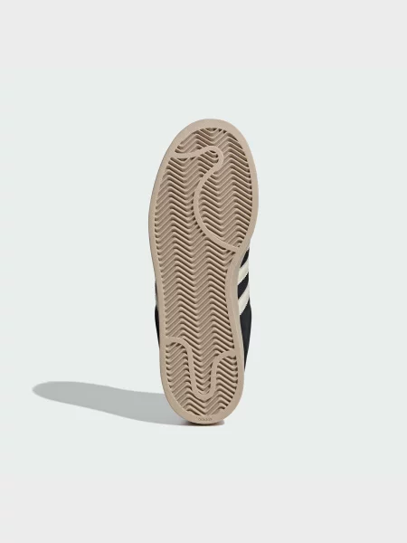 Кожаные кеды Adidas черные