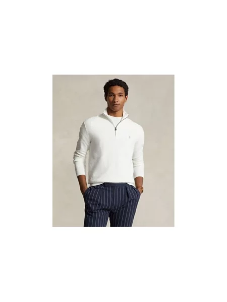 Bluza Polo Ralph Lauren z długim rękawem biała