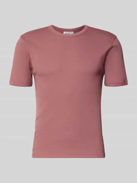 T-shirt w prążkowaniu z okrągłym dekoltem Jake*s Studio Men