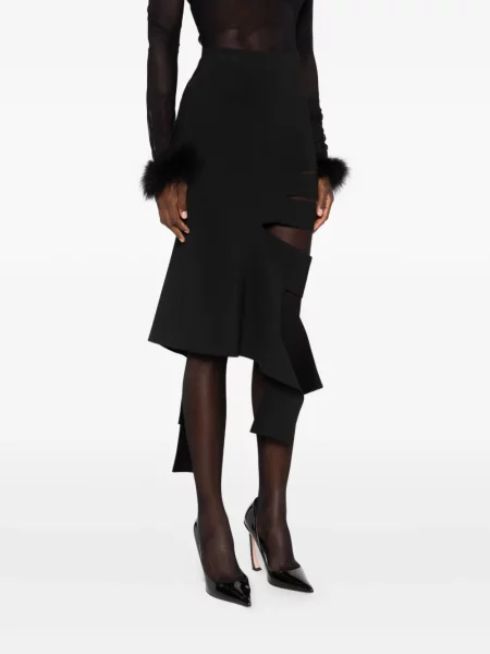 Fustă Mugler asimetrică negru