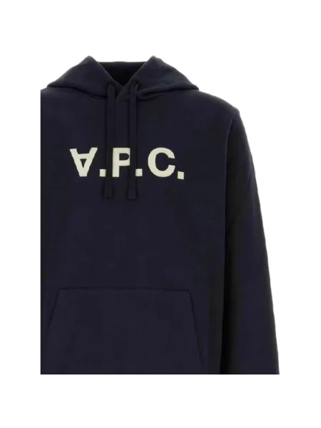 Bluza z kapturem A.p.c. niebieska