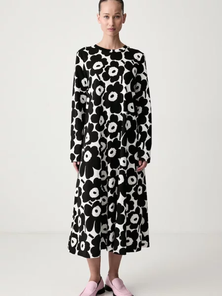 Marimekko rochie evazată din negru