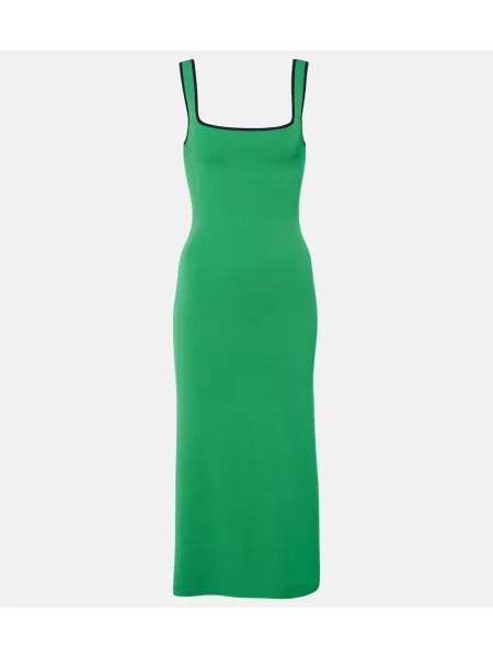 Rochie midi Staud până la genunchi de costum verde