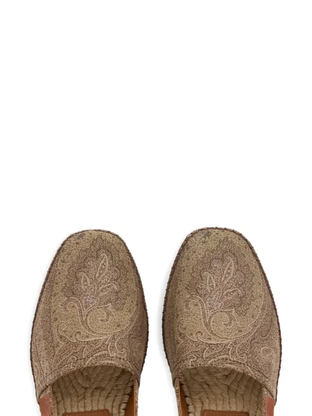 Espadrile Etro din jacard maro