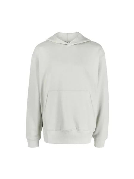 Bluza z kapturem Diesel z kapturem z logo szara