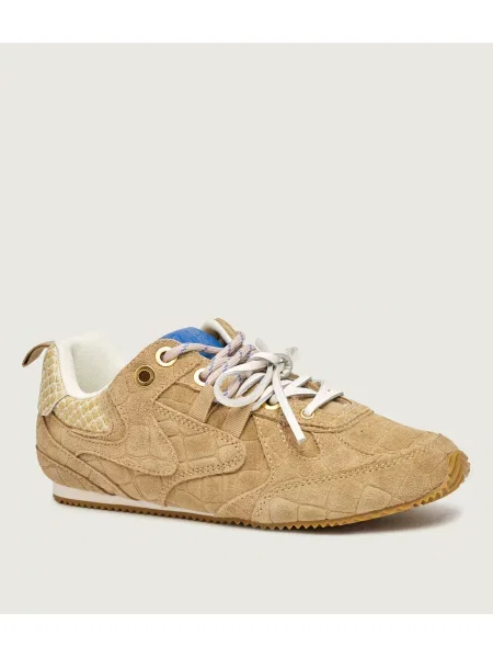 Kurt Geiger Sneakers Slim Runner | piele întoarsă bej