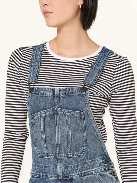 G-Star Spodnie Ogrodniczki Jeansowe Cinch Dungaree blau niebieski