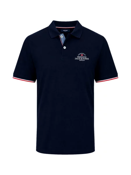 JACK & JONES Tricou JPRBluWave bleumarin / roșu alb