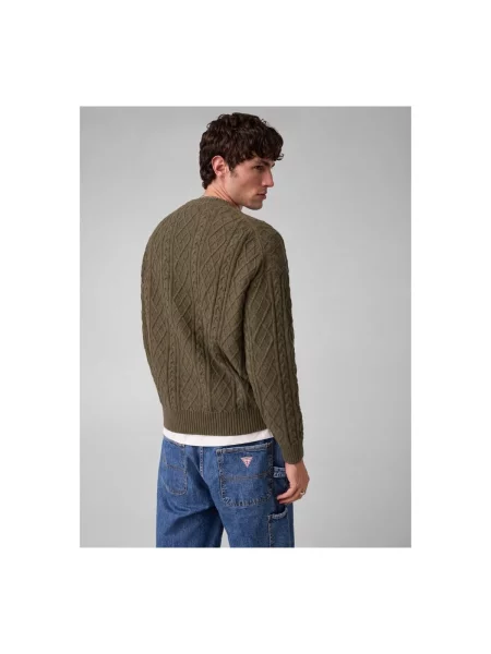 Pulover Guess de lână verde