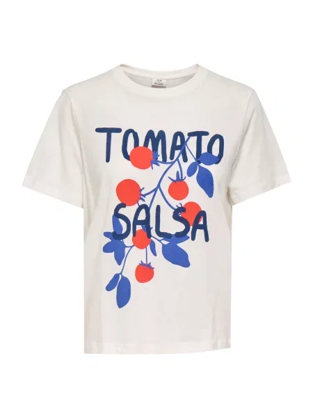 JDY Tricou JDYLIMA albastru regal / albastru închis / roșu orange / natural alb