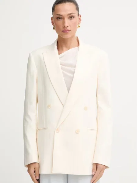 Patrizia Pepe sacou cu două rânduri de de pentru femei bej