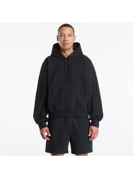 Hanorac cu glugă Nike din fleece negru