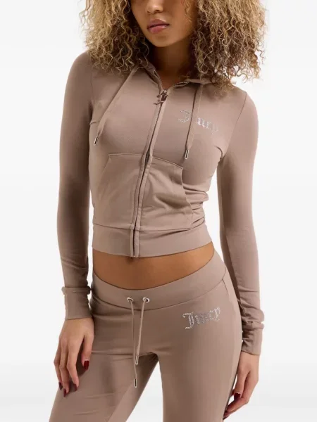 Džemperis su gobtuvu Juicy Couture su autografu ruda