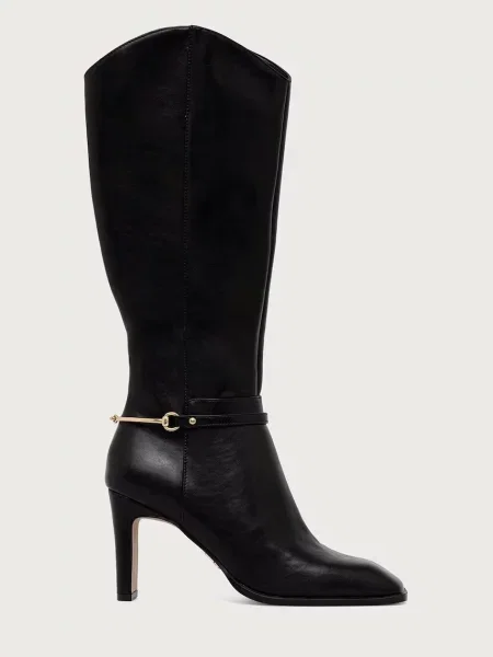 Steve Madden чоботи на каблуку шкіряні Shield