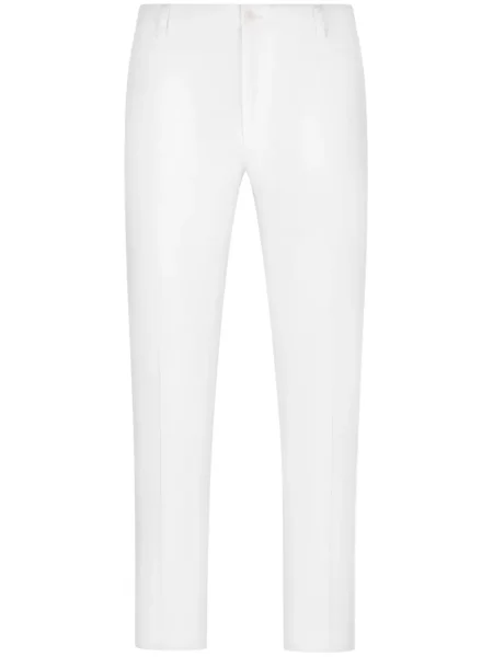 Pantaloni Dolce & Gabbana cu broderie alb