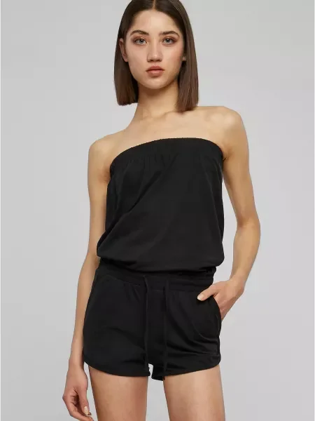 Urban Classics Salopeta Hot' negru