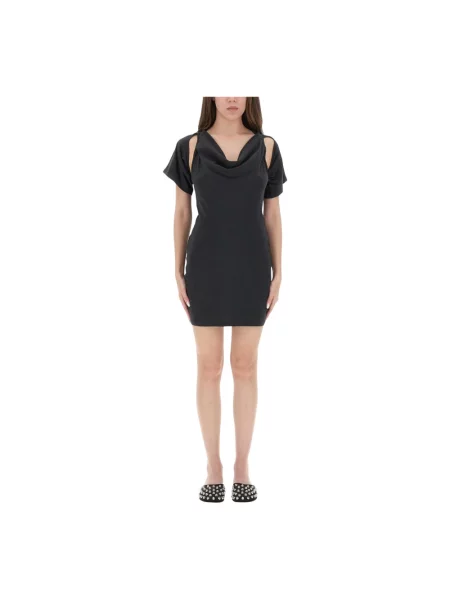 Sukienka mini T By Alexander Wang czarna