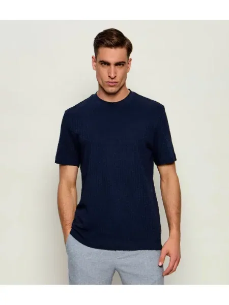 BOSS BLACK Tricou C-Tames 52 | mercerizat negru
