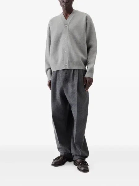 Cardigan Jacquemus cu decolteu în V gri