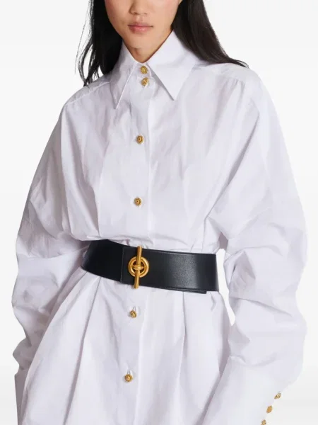 Curea Balmain din piele negru