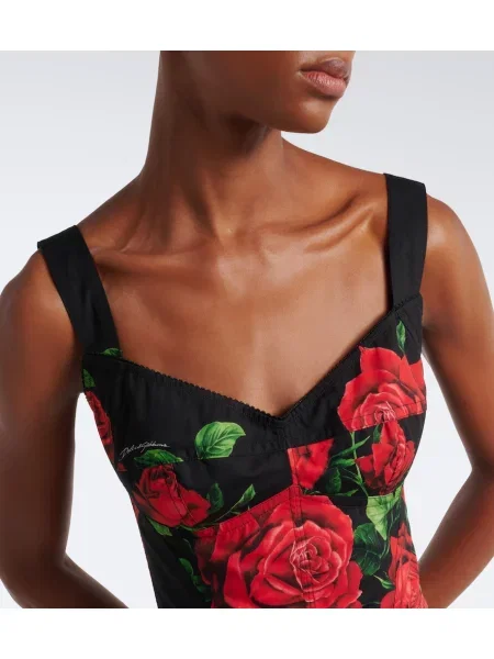 Kvetinová podprsenka Dolce&gabbana čierna
