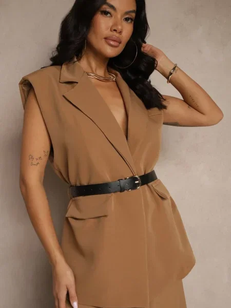 Vestă Galazia închis bej