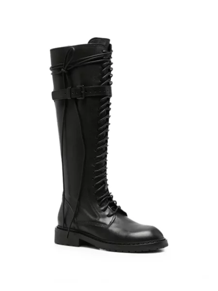 Боти Ann Demeulemeester с връзки с дантела черно