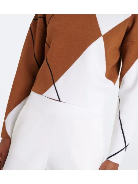 Pulover Max Mara de lână cu model argyle