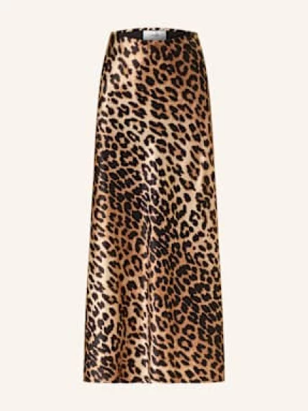 Ladneri Spódnica Satynowa Le Plaine beige czarna