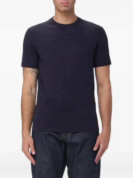 Tricou Armani Exchange cu autograf albastru