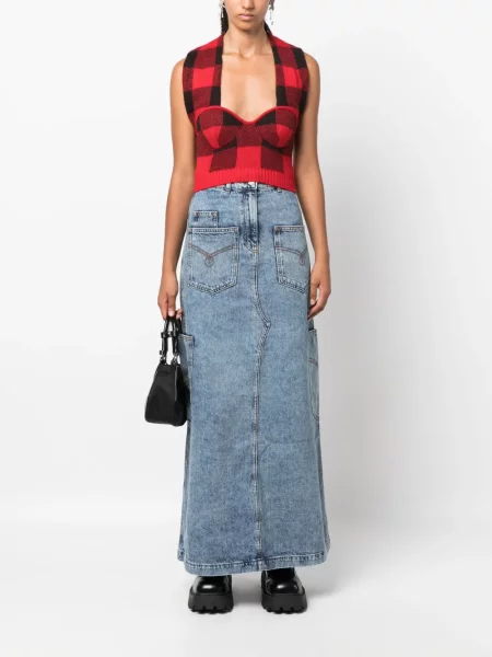 Džinsinis sijonas Moschino Jeans