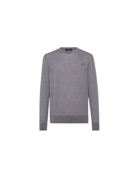 Sweter Dsquared2 wełniany szary