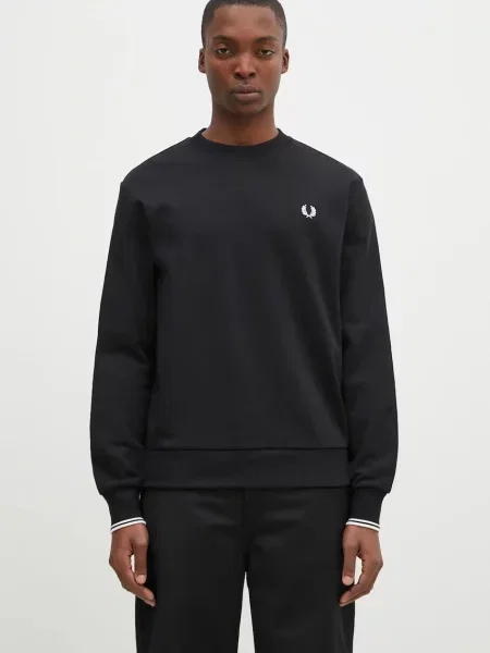 Mikina bez kapuce Fred Perry černá