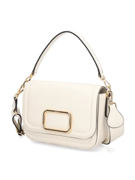 Högl hladká kůže taška bílá