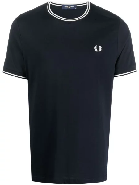 Tricou Fred Perry cu broderie albastru