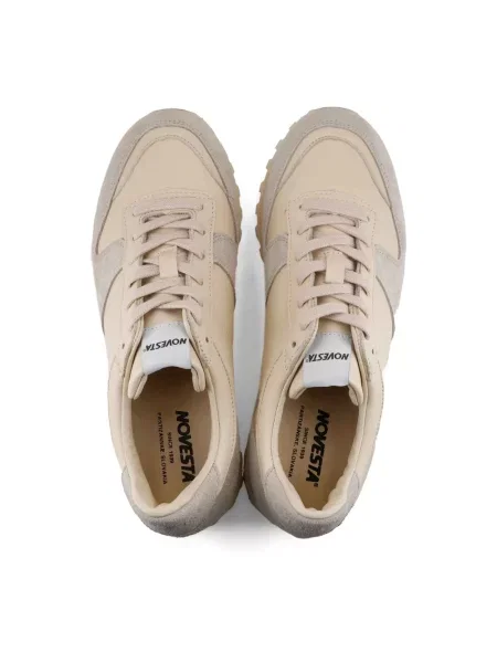 Sneakersy Novesta zamszowe beżowe