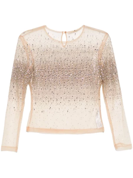 Top Ermanno Scervino din tul de cristal