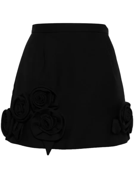 Fustă Dice Kayek cu model floral negru