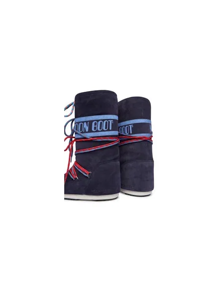 Moon Boot Hótaposó Mb Icon Suede Laces Sötétkék kék
