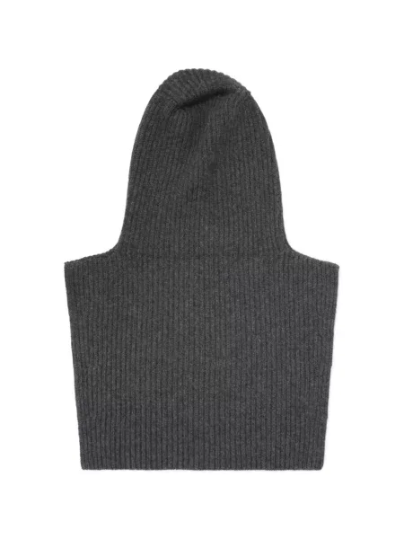 Căciulă Carven tricotate cu glugă gri