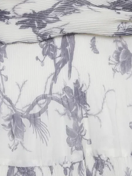 Rochie maxi Zimmermann cu model floral cu imagine alb