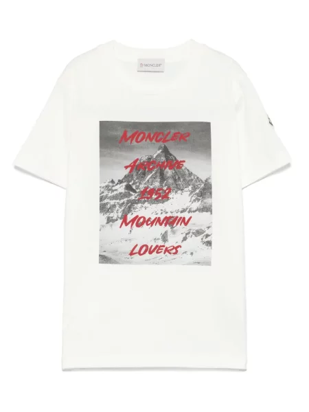 Koszulka dziecięca Moncler Enfant biała