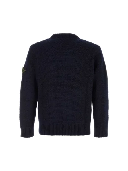 Sweter Stone Island z kamieniami niebieski