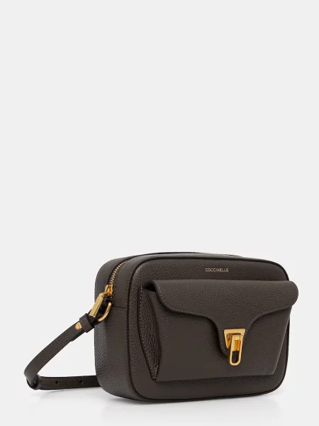 Geanta crossbody Coccinelle din piele verde