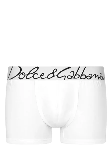Bokserki Dolce And Gabbana z dżerseju białe
