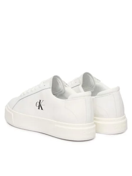 Calvin Klein Laisvalaikio batai Basket Cupsole Laceup Lth Ml balta