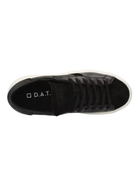 Sneakersy D.a.t.e. skórzane na platformie czarne