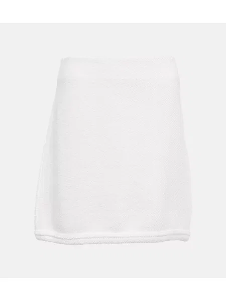 Spódnica Dorothee Schumacher frotte biała